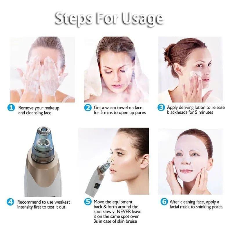 Dead Skin Removal Derma Suction Facial Cleanser