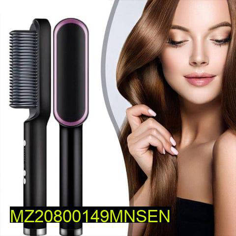 Multifunctional Professional Hair Comb Heat Control Straightener Brush