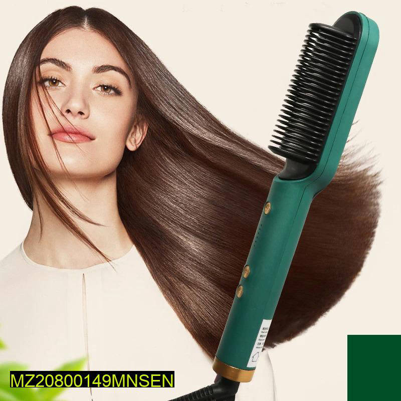 Multifunctional Professional Hair Comb Heat Control Straightener Brush
