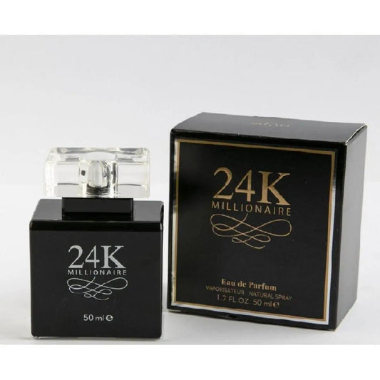 24K Millionaire Black Men's Perfume - 1 Pc