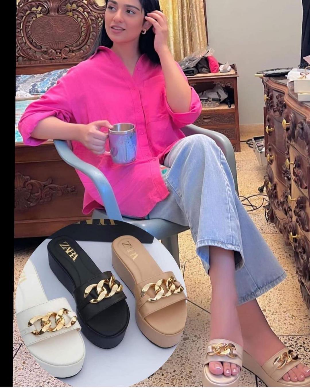 Stylish Women's Casual Synthetic Leather Wedge Heels - 1 Pcs