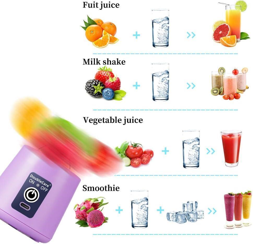 Juicer Blender for Instant Shakes! No Time? No Problem! Fast & Easy Rechargeable Blender for Busy Lifestyles