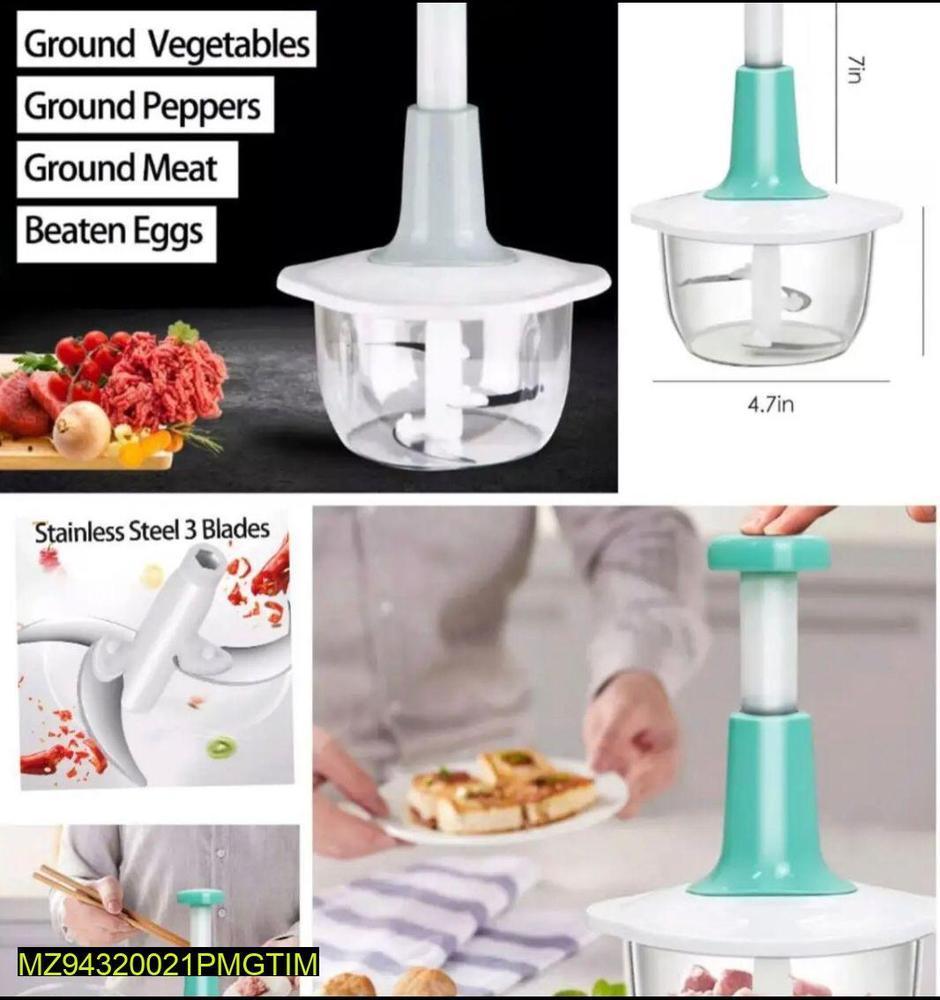 All-in-One Compact Food Chopper – Easy, Fast, Save Time, Save Space