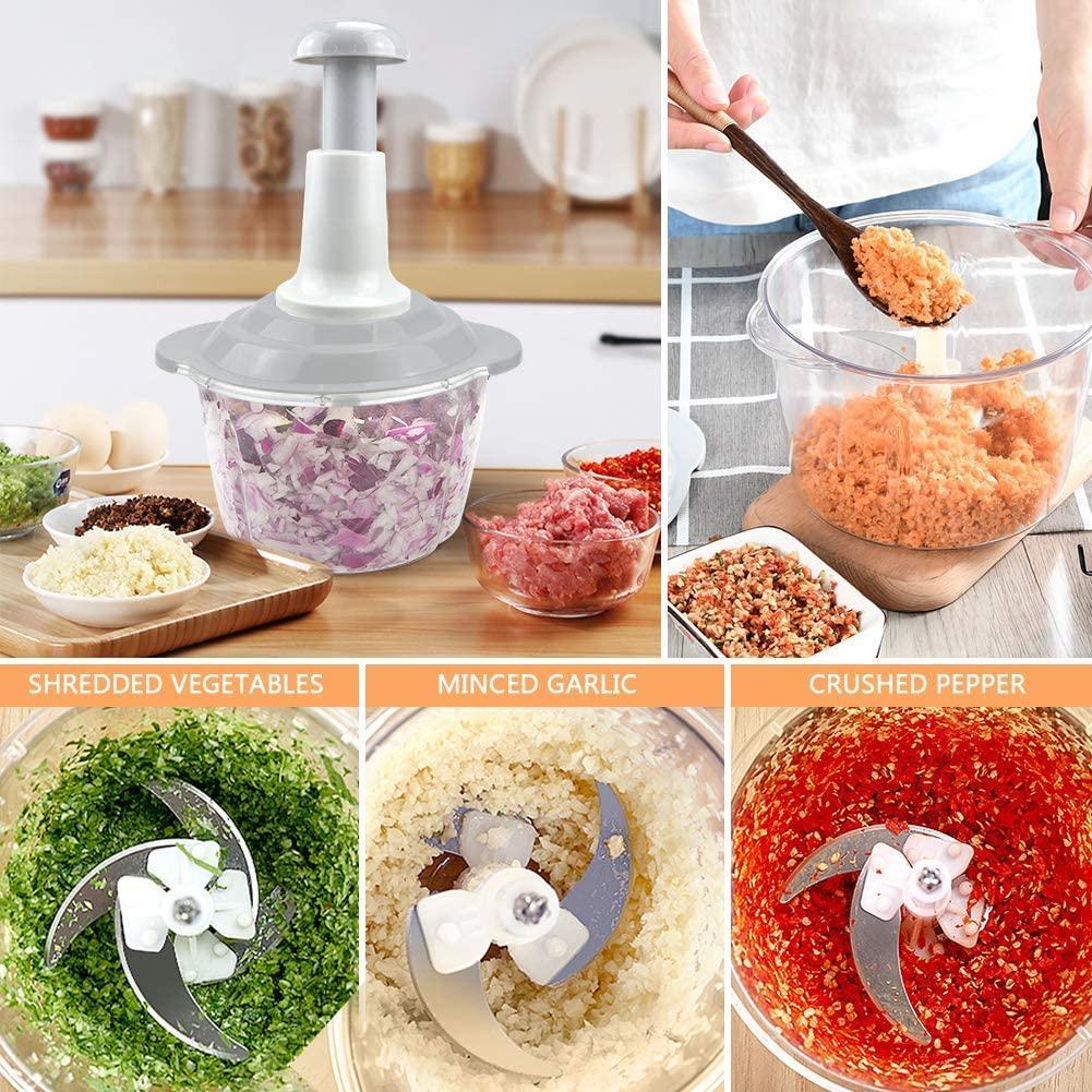 All-in-One Compact Food Chopper – Easy, Fast, Save Time, Save Space