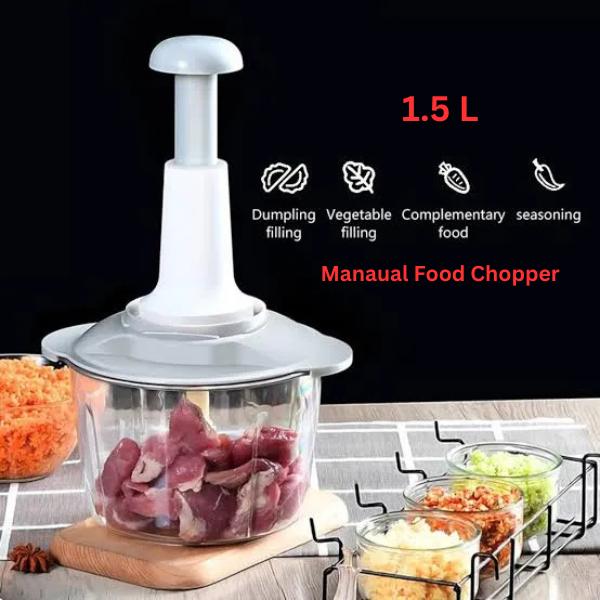 All-in-One Compact Food Chopper – Easy, Fast, Save Time, Save Space