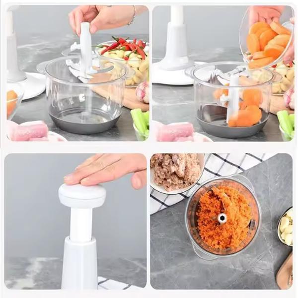 All-in-One Compact Food Chopper – Easy, Fast, Save Time, Save Space