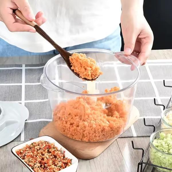 All-in-One Compact Food Chopper – Easy, Fast, Save Time, Save Space