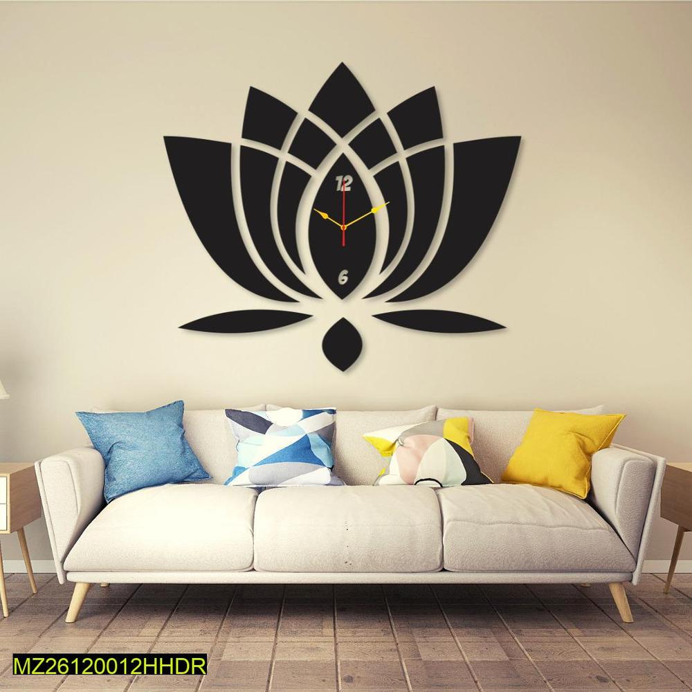 Flower Round Analogue Wall Clock