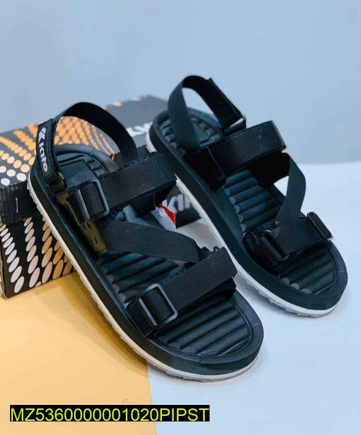 Men's Elastic Fibre Sports Sandals, Black FM