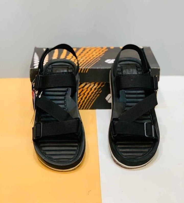 Men's Elastic Fibre Sports Sandals, Black FM