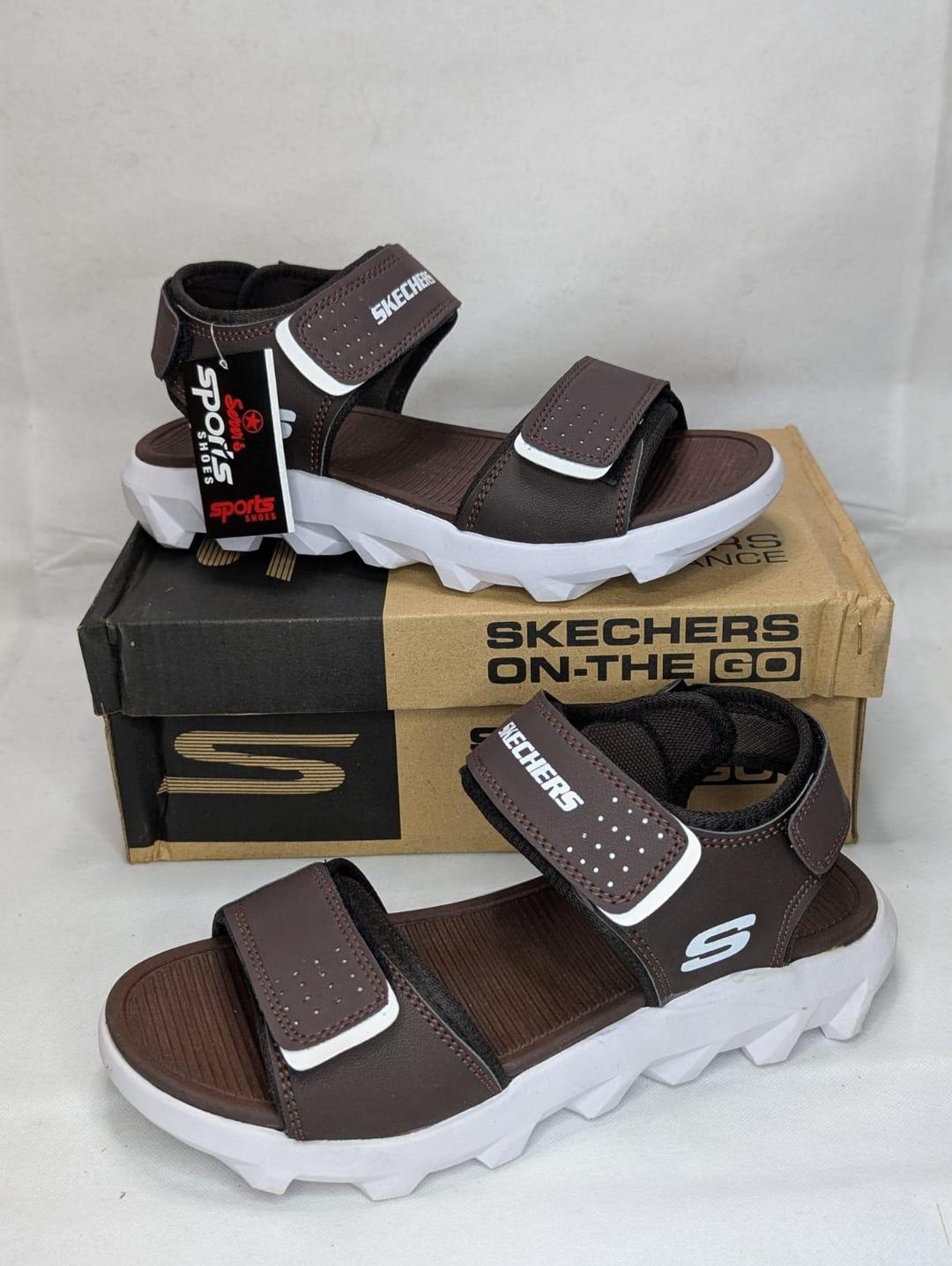 Men's Rexine Semi-Formal Sandals SNG1-Brown
