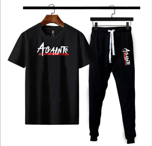 Men's Printed Polyester Track Suit - 2 Pcs Set
