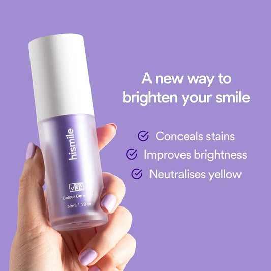 Teeth Whitening V34 Colour Corrector Serum - 1 x Purple Toothpaste