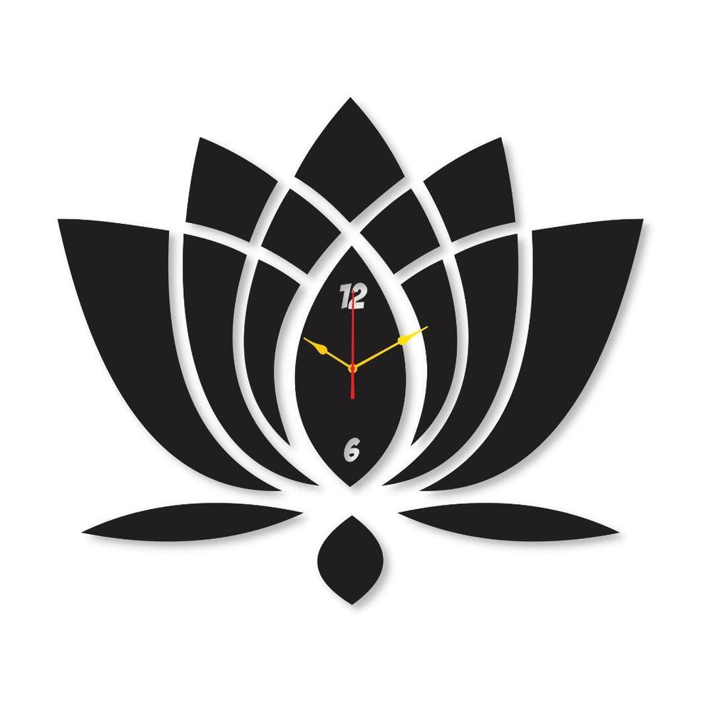 Flower Round Analogue Wall Clock
