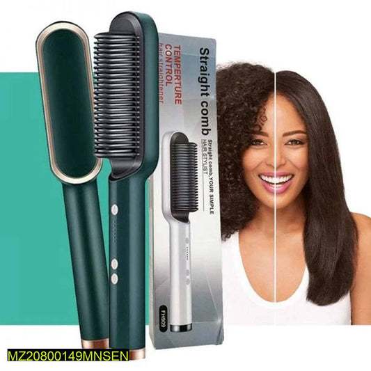 Multifunctional Professional Hair Comb Heat Control Straightener Brush